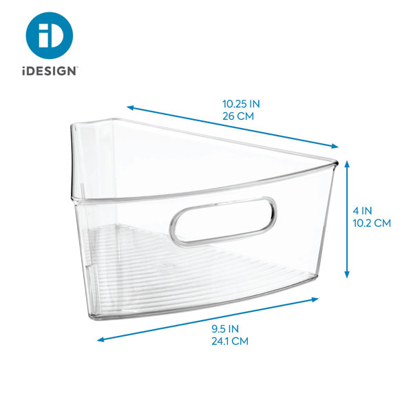 Idesign Lazy Susan 4 In. H X 9.5 In. W Wedge Bin Organizer Wayfair Canada